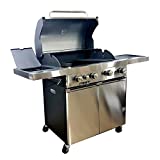 Barbacoa Gas GLP Lava Stone 4 Quemadores Fire Dok Special Inox